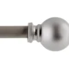 Silver Holgate Ball Curtain Rod, (28" - 48") -Home Store 810133973