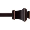 Vaughn Copper Antique Style Curtain Rod, (28" - 48") -Home Store 810133981