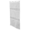 White Mesh 6-Pocket Bath Organizer