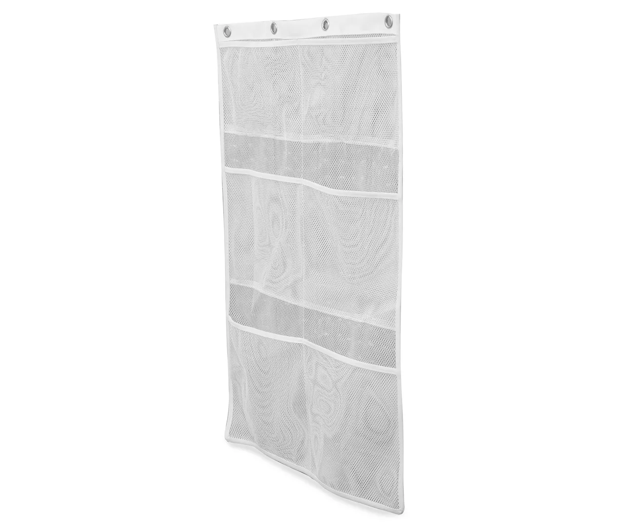 White Mesh 6-Pocket Bath Organizer 3 White Mesh 6-Pocket Bath Organizer