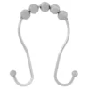 Double Roller Ball Rust Proof Shower Curtain Hooks Set -Home Store 810351608