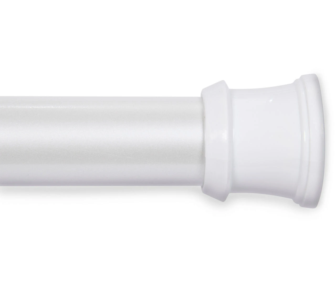 White Aluminum Decorative Shower Rod 3 White Aluminum Decorative Shower Rod