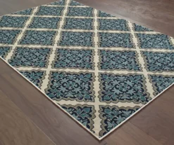 Environs Ivory Area Rug, (6'7" X 9'6") -Home Store 810370978 2