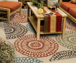 Somerville Beige Outdoor Area Rug, (5'3" X 7'6") -Home Store 810413029 6