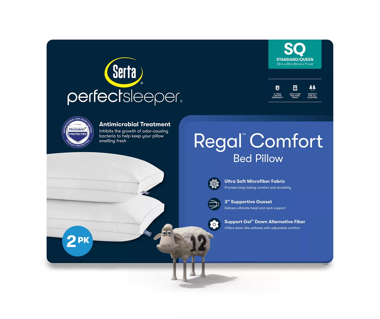 Regal Comfort Standard/Queen Pillows, 2-Pack 5 Regal Comfort Standard/Queen Pillows, 2-Pack - Image 3