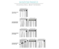 Evelyn Medallion Navy & White Room-Darkening Rod Pocket Curtain Panel Pair, (84") -Home Store 810468105 5