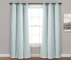 Lush Blackout Grommet Curtain Panel Pair With Sheer Overlay 40 Lush Blackout Grommet Curtain Panel Pair With Sheer Overlay -Home Store 810468186 1