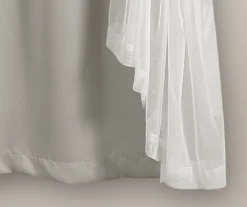 Lush Light Gray Blackout Grommet Curtain Panel Pair With Sheer Overlay, (63") 14 Lush Light Gray Blackout Grommet Curtain Panel Pair With Sheer Overlay, (63") -Home Store 810468192 5