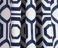 Octagon Blocks Room-Darkening Rod Pocket Curtain Panel Pair, (84") 15 Octagon Blocks Room-Darkening Rod Pocket Curtain Panel Pair, (84") -Home Store 810468216 2