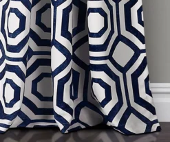 Octagon Blocks Room-Darkening Rod Pocket Curtain Panel Pair, (84") 16 Octagon Blocks Room-Darkening Rod Pocket Curtain Panel Pair, (84") -Home Store 810468216 3