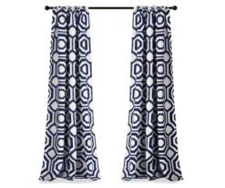 Octagon Blocks Room-Darkening Rod Pocket Curtain Panel Pair, (84") 19 Octagon Blocks Room-Darkening Rod Pocket Curtain Panel Pair, (84") -Home Store 810468216 6