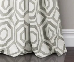 Octagon Blocks Room-Darkening Rod Pocket Curtain Panel Pair, (84") 21 Octagon Blocks Room-Darkening Rod Pocket Curtain Panel Pair, (84") -Home Store 810468217 2