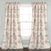 Pixie Fox Gray & Pink Room-Darkening Rod Pocket Curtain Panel Pair, (84") -Home Store 810468220