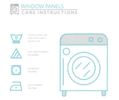 Weeping Flowers Yellow & Gray Room-Darkening Rod Pocket Curtain Panel Pair, (95") -Home Store 810468240 3
