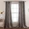 Swirl Gray Room-Darkening Grommet Curtain Panel Pair, (84") -Home Store 810468273