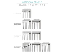 Tania Floral Yellow & Blue Room-Darkening Back Tab Curtain Panel Pair, (84") -Home Store 810468285 7