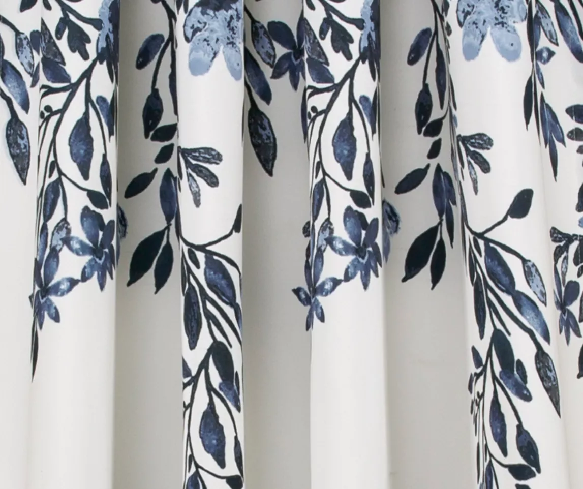 Tanisha Floral Room-Darkening Rod Pocket Curtain Panel Pair, (84") 8 Tanisha Floral Room-Darkening Rod Pocket Curtain Panel Pair, (84") - Image 6