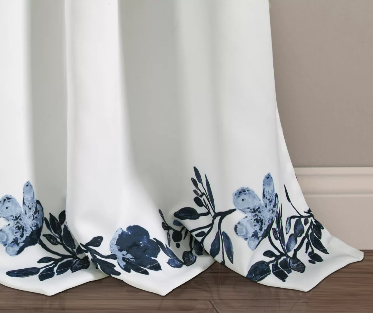 Tanisha Floral Room-Darkening Rod Pocket Curtain Panel Pair, (84") 9 Tanisha Floral Room-Darkening Rod Pocket Curtain Panel Pair, (84") - Image 7