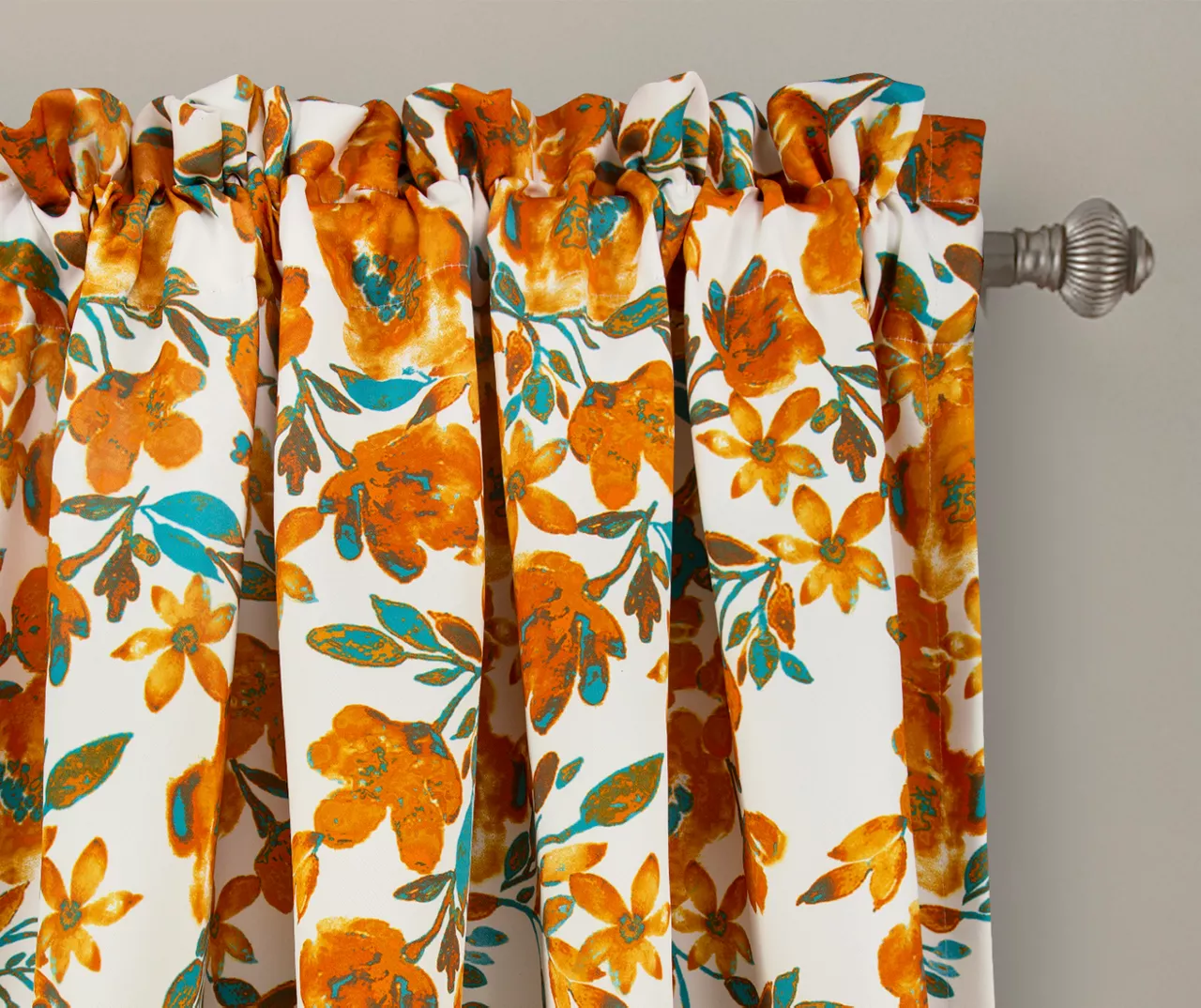 Tanisha Floral Room-Darkening Rod Pocket Curtain Panel Pair, (84") 17 Tanisha Floral Room-Darkening Rod Pocket Curtain Panel Pair, (84") - Image 15