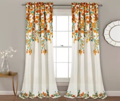 Tanisha Floral Room-Darkening Rod Pocket Curtain Panel Pair, (84") 24 Tanisha Floral Room-Darkening Rod Pocket Curtain Panel Pair, (84") -Home Store 810468289