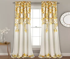 Tanisha Floral Room-Darkening Rod Pocket Curtain Panel Pair, (84") 25 Tanisha Floral Room-Darkening Rod Pocket Curtain Panel Pair, (84") -Home Store 810468290
