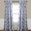 Cynthia Jacobean Blue Room-Darkening Rod Pocket Curtain Panel Pair, (108") 2 Cynthia Jacobean Blue Room-Darkening Rod Pocket Curtain Panel Pair, (108") -Home Store 810468311