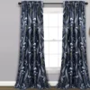 Devonia Allover Floral Room-Darkening Rod Pocket Curtain Panel Pair -Home Store 810468316
