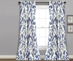 Devonia Allover Floral Room-Darkening Rod Pocket Curtain Panel Pair -Home Store 810468320