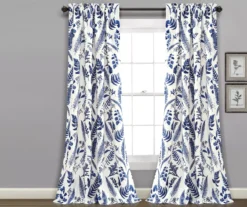 Devonia Allover Floral Room-Darkening Rod Pocket Curtain Panel Pair 27 Devonia Allover Floral Room-Darkening Rod Pocket Curtain Panel Pair -Home Store 810468321
