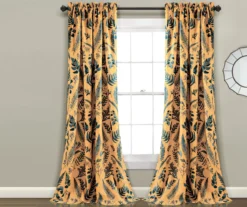 Devonia Allover Floral Room-Darkening Rod Pocket Curtain Panel Pair 29 Devonia Allover Floral Room-Darkening Rod Pocket Curtain Panel Pair -Home Store 810468323