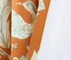Dolores Orange Floral Room-Darkening Rod Pocket Curtain Panel Pair, (84") 14 Dolores Orange Floral Room-Darkening Rod Pocket Curtain Panel Pair, (84") -Home Store 810468331 4