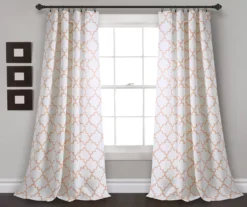Bellagio Trellis Room-Darkening Rod Pocket Curtain Panel Pair 25 Bellagio Trellis Room-Darkening Rod Pocket Curtain Panel Pair -Home Store 810468343