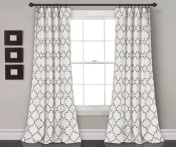 Bellagio Trellis Room-Darkening Rod Pocket Curtain Panel Pair 24 Bellagio Trellis Room-Darkening Rod Pocket Curtain Panel Pair -Home Store 810468344