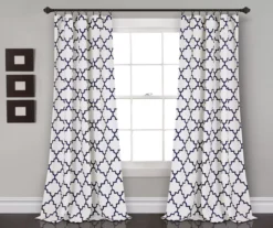 Bellagio Trellis Room-Darkening Rod Pocket Curtain Panel Pair 30 Bellagio Trellis Room-Darkening Rod Pocket Curtain Panel Pair -Home Store 810468348