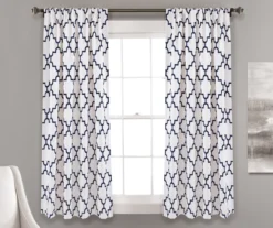 Bellagio Trellis Room-Darkening Rod Pocket Curtain Panel Pair 23 Bellagio Trellis Room-Darkening Rod Pocket Curtain Panel Pair -Home Store 810468350