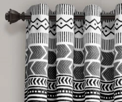 Hygge Geo Room-Darkening Grommet Curtain Panel Pair, (84") -Home Store 810468374 1