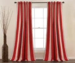 Julia Stripe Room-Darkening Back Tab Curtain Panel Pair, (84") -Home Store 810468378