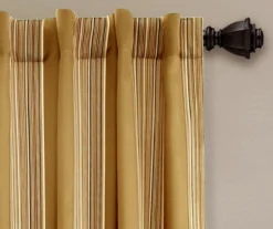 Julia Stripe Room-Darkening Back Tab Curtain Panel Pair, (84") -Home Store 810468380 1