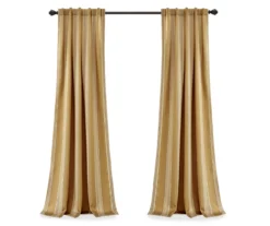 Julia Stripe Room-Darkening Back Tab Curtain Panel Pair, (84") -Home Store 810468380 7