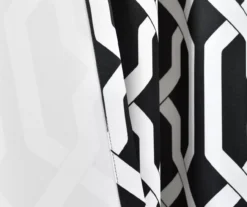 Edward Trellis Black Room-Darkening Grommet Curtain Panel Pair, (84") 14 Edward Trellis Black Room-Darkening Grommet Curtain Panel Pair, (84") -Home Store 810468411 4