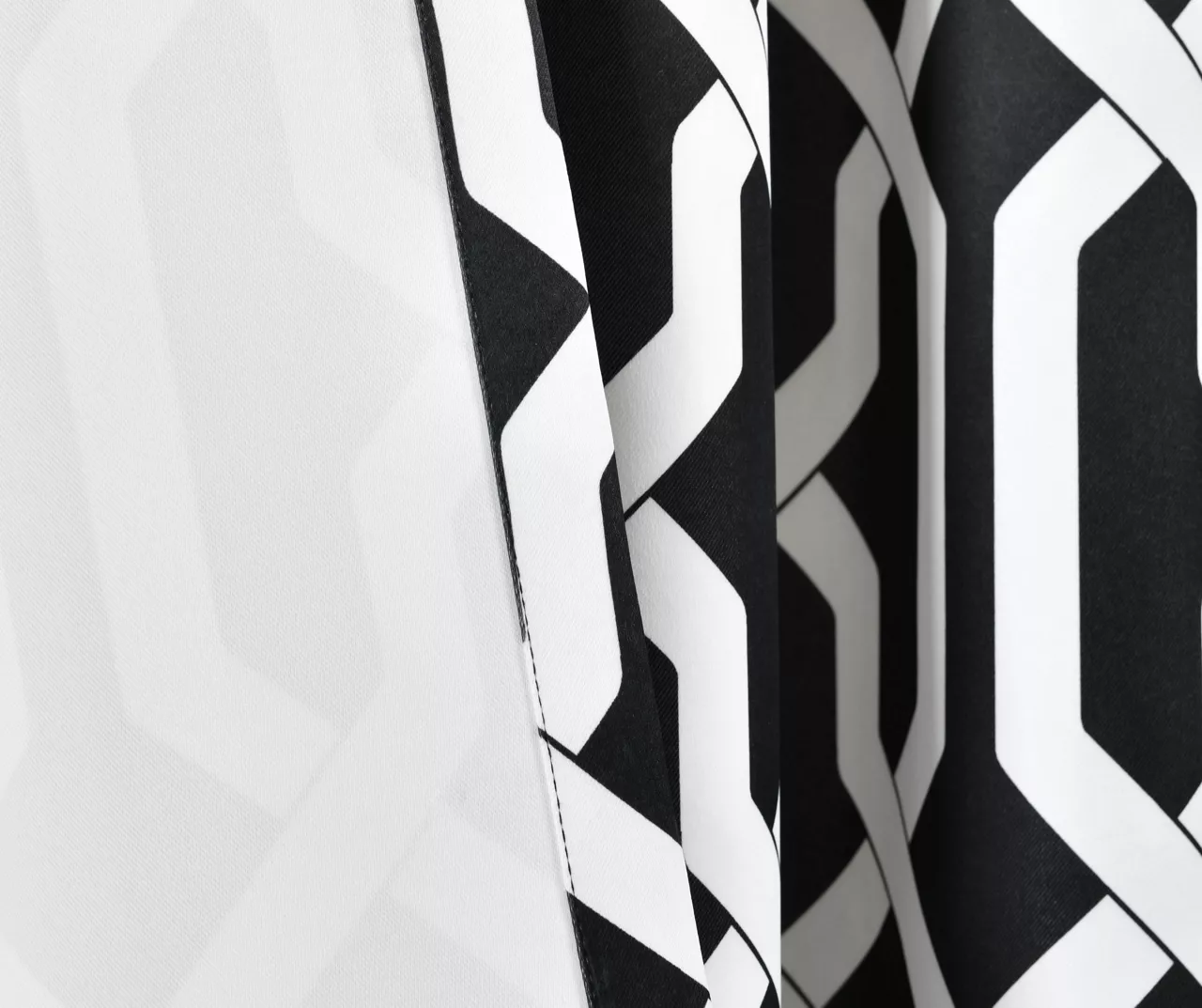 Edward Trellis Black Room-Darkening Grommet Curtain Panel Pair, (84") 7 Edward Trellis Black Room-Darkening Grommet Curtain Panel Pair, (84") - Image 5