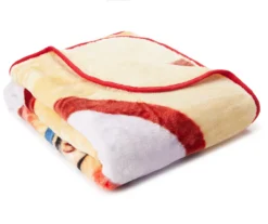 Orange & Red Our Lady Of Guadalupe Raschel Throw, (50" X 60") -Home Store 810469256 1