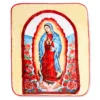 Orange & Red Our Lady Of Guadalupe Raschel Throw, (50" X 60") 1 Orange & Red Our Lady Of Guadalupe Raschel Throw, (50" X 60") -Home Store 810469256 2