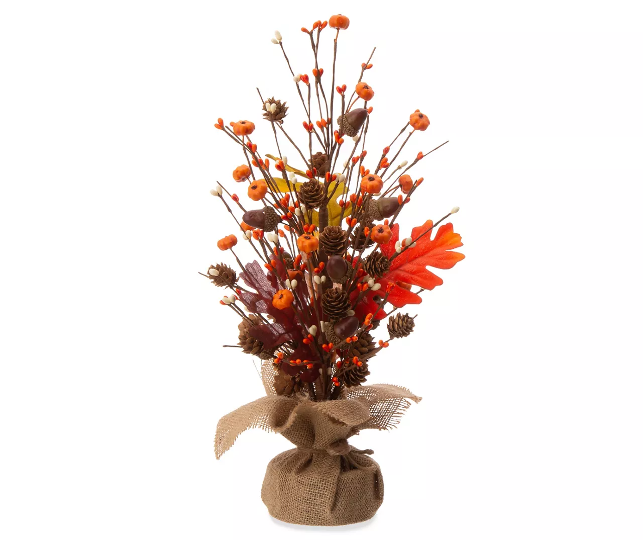 Pumpkin & Pinecone Stack Centerpiece 3 Pumpkin & Pinecone Stack Centerpiece