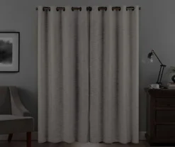 Warren Platinum Blackout Grommet Curtain Panel, (63") -Home Store 810474082 6