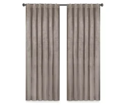 Harper Mushroom Velvet Blackout Rod Pocket Curtain Panel, (95") 14 Harper Mushroom Velvet Blackout Rod Pocket Curtain Panel, (95") -Home Store 810474941 4