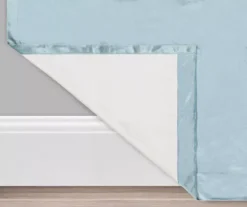 Harper Blue Velvet Blackout Rod Pocket Curtain Panel, (108") 13 Harper Blue Velvet Blackout Rod Pocket Curtain Panel, (108") -Home Store 810474946 3