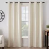 Gabriella Ivory Blackout Grommet Curtain Panel, (63") 1 Gabriella Ivory Blackout Grommet Curtain Panel, (63") -Home Store 810475068 1