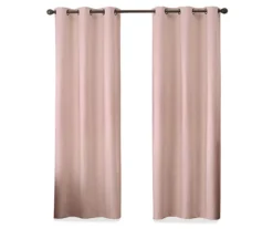 Gabriella Blush Blackout Grommet Curtain Panel, (63") -Home Store 810475081 4