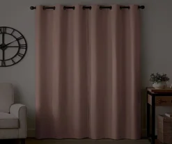 Gabriella Blush Blackout Grommet Curtain Panel, (63") -Home Store 810475081 6